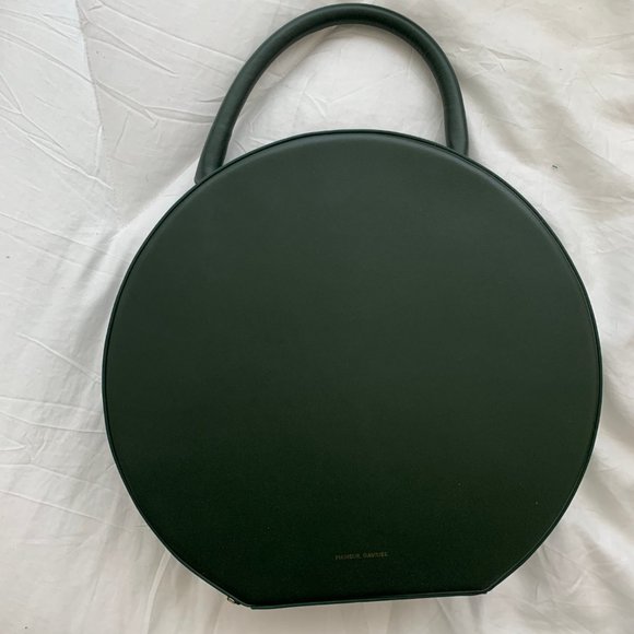 Mansur Gavriel Moss Green Leather Circle Bag - Picture 3 of 4